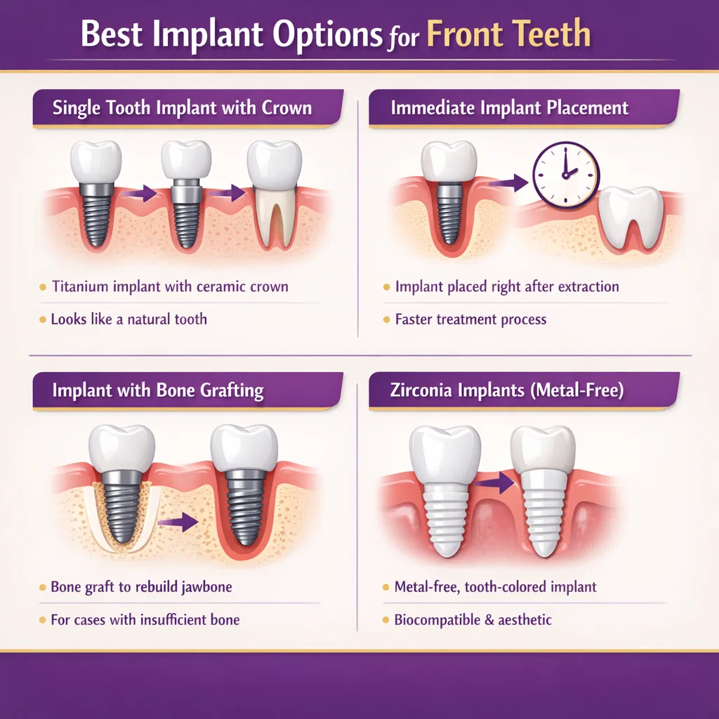 best dental implant option for front teeth