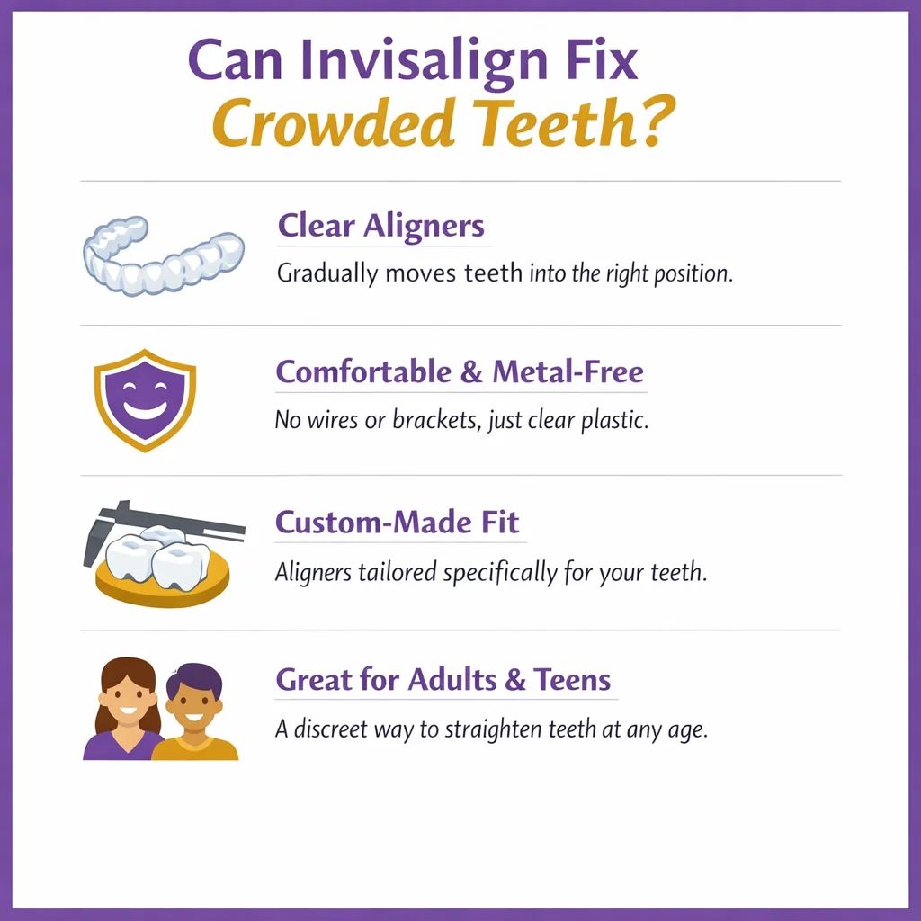 can invisalign fix crowded teeth